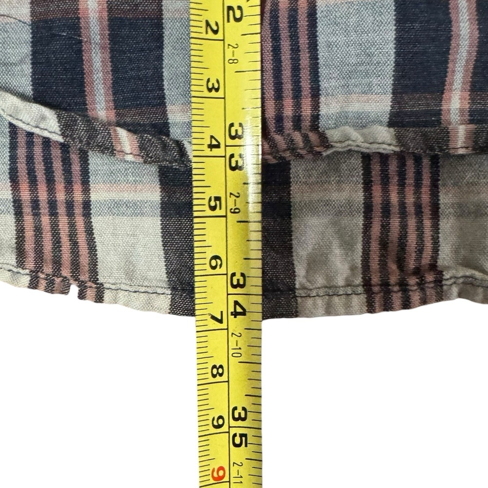 VTG Polo Ralph Lauren Classic Fit S/S Button Down Shirt Blue Plaid Men's Sz XL - Picture 8 of 8